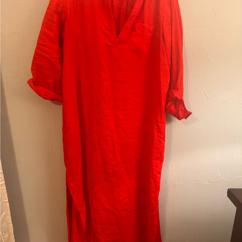 J. Crew Bold Red Dress